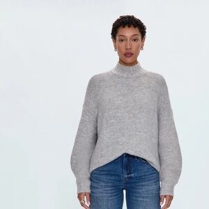 PISTOLA - CARLEN MOCK NECK SWEATER HEATHER GREY